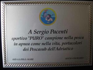 targa a Sergio Piacenti